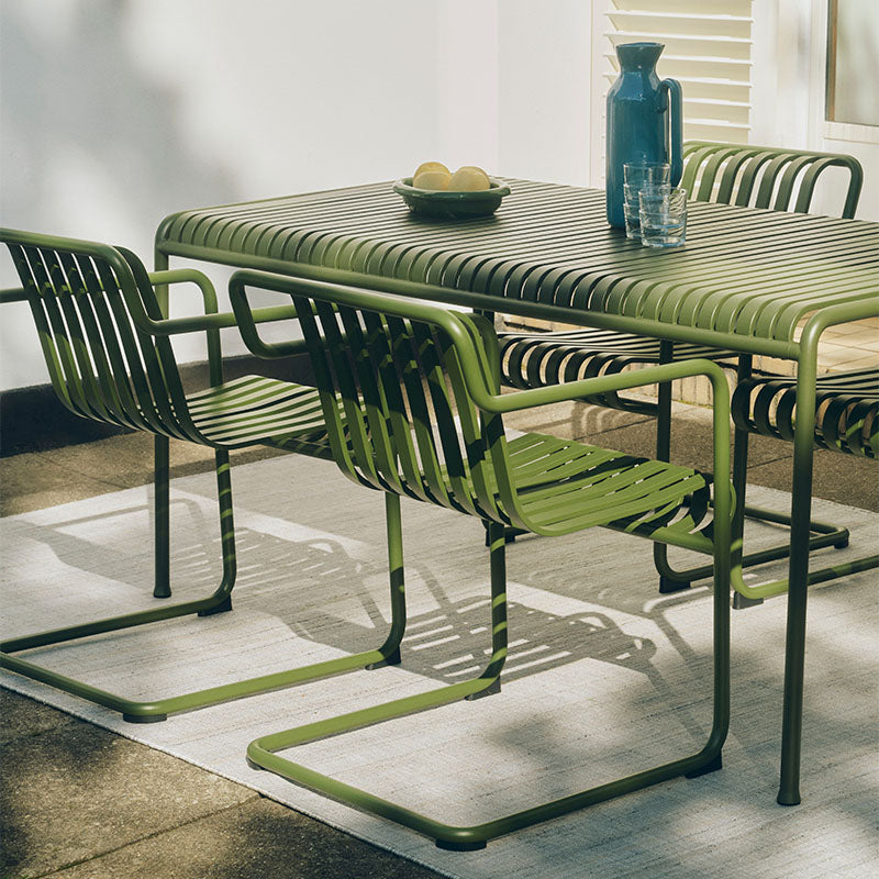 hay palissade cantilever dining armchair palissade table oolive barro jug